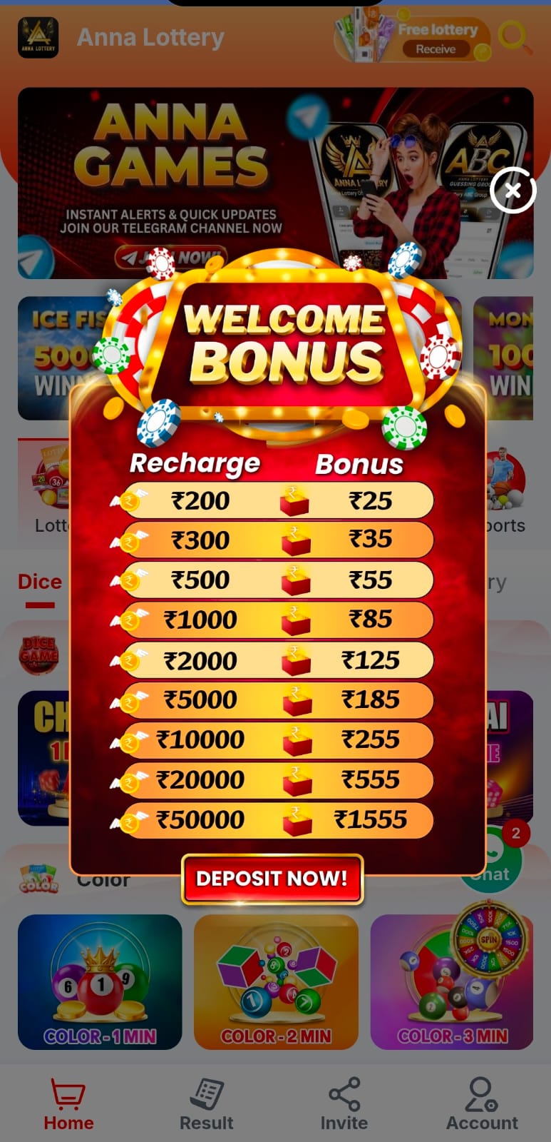 Annalottery Fishing Game